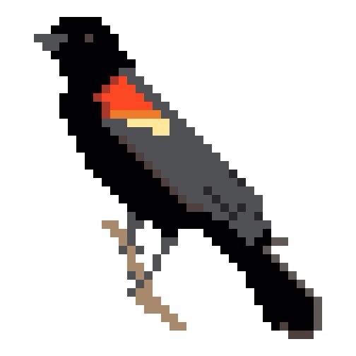 Redwing Blackbird Cross Stitch Pattern by Hugs are Fun