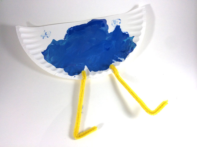 Toddler Craft - Paper Plate Bird by Hugs are Fun