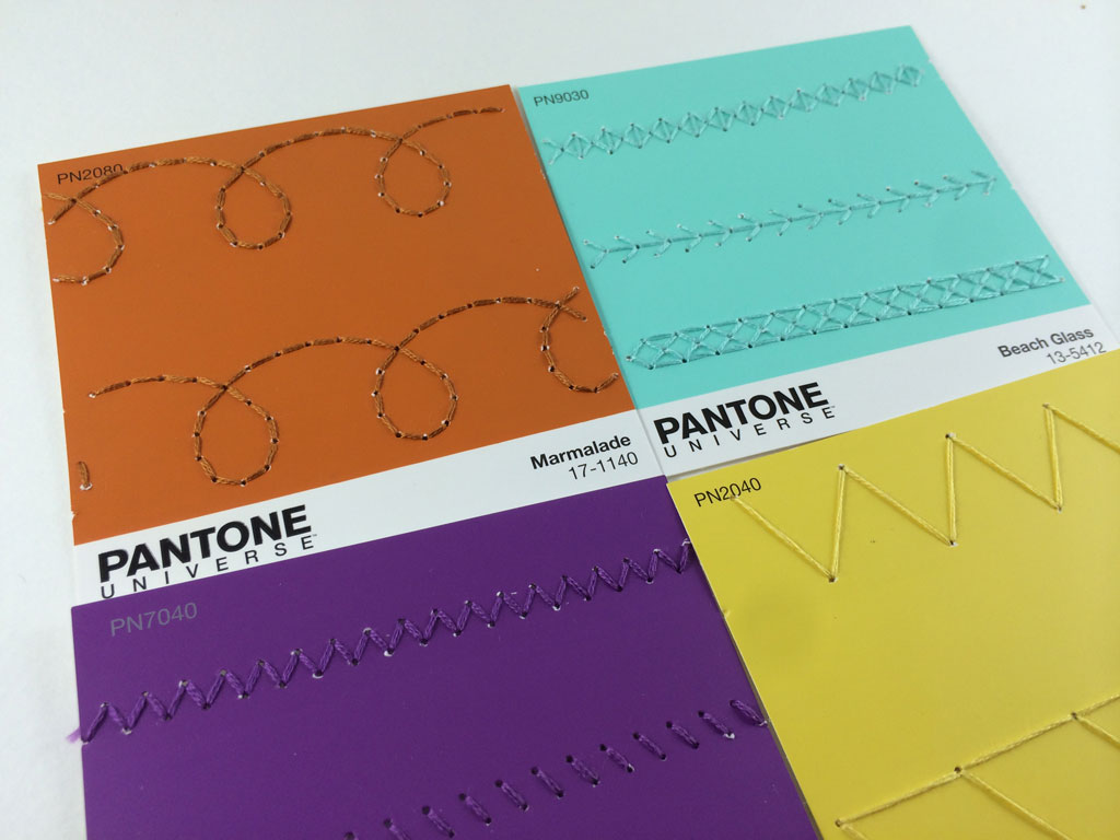 Pantone Paint Swatch Embroidery by Hugs are Fun