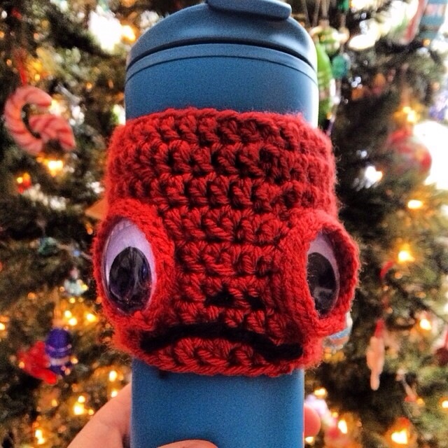 Admiral Ackbar Crocheted Coffee Sleeve by Hugs are Fun