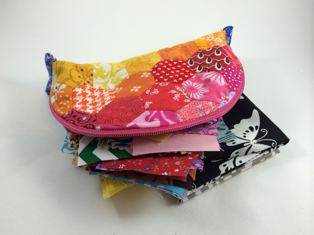 Rainbow Hexagon Pouch from Hugs are Fun