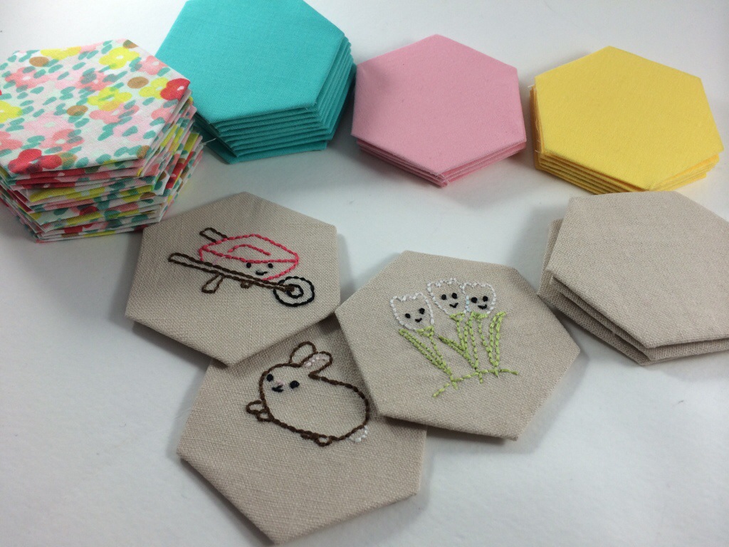 WIP Wednesday Spring Stitching Club by Hugs are Fun