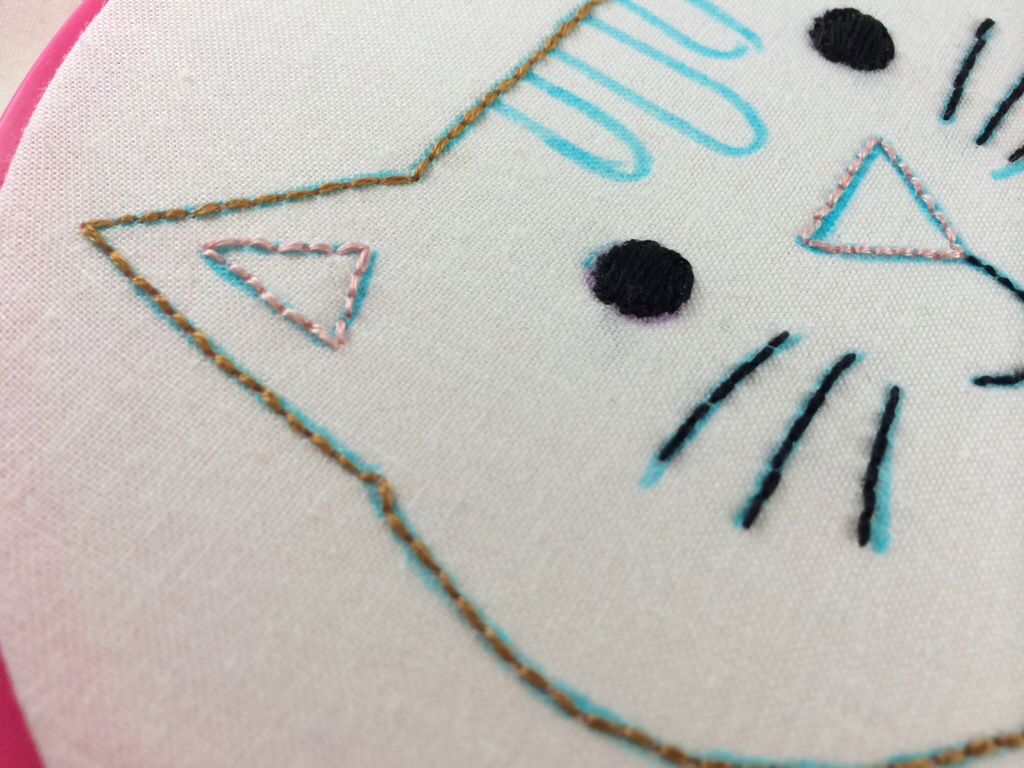 WIP Wednesday Embroidery by Hugs are Fun