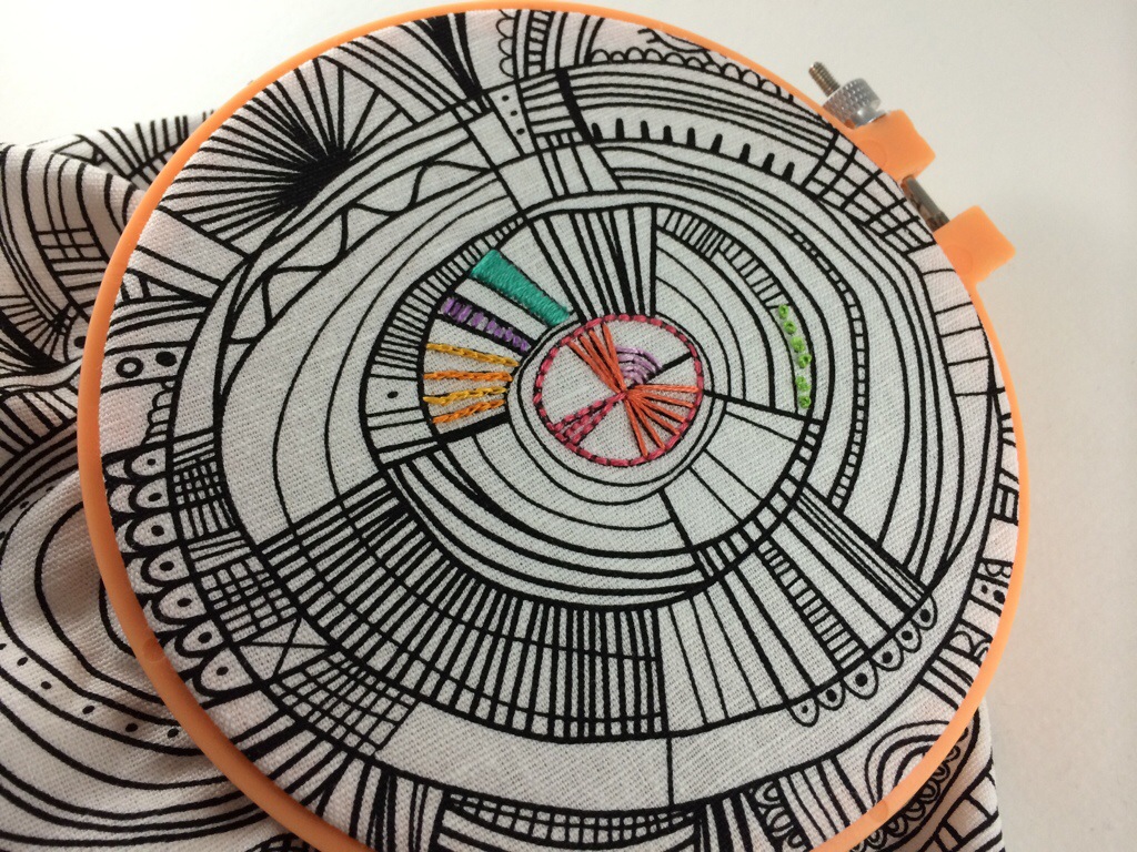 Doodle Embroidery by Hugs are Fun
