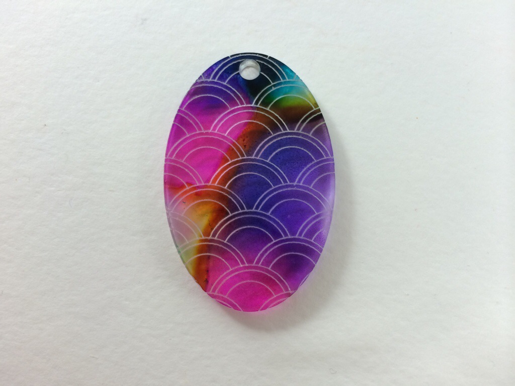 Alcohol Ink Cross Stitching by Hugs are Fun
