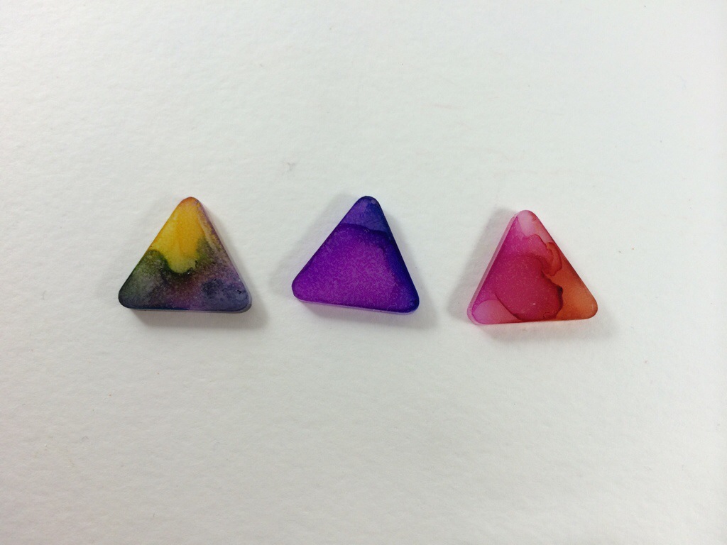 Alcohol Ink Cross Stitching by Hugs are Fun