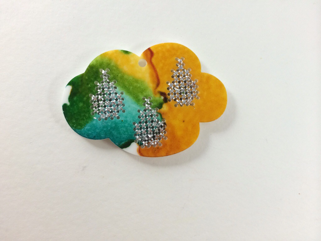 Alcohol Ink Cross Stitching by Hugs are Fun