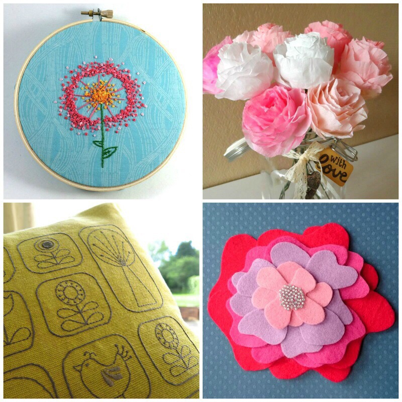 The Crafty Flower Tutorial Link Up