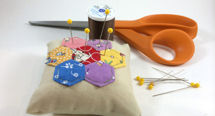 Hexagon Pincushion by Hugs are Fun
