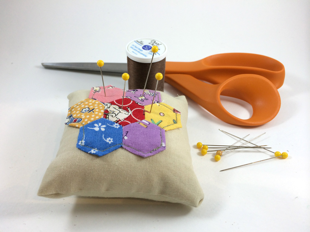 Hexagon Pincushion by Hugs are Fun