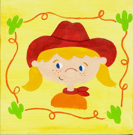 Cowgirl Illustration by Hugs are Fun