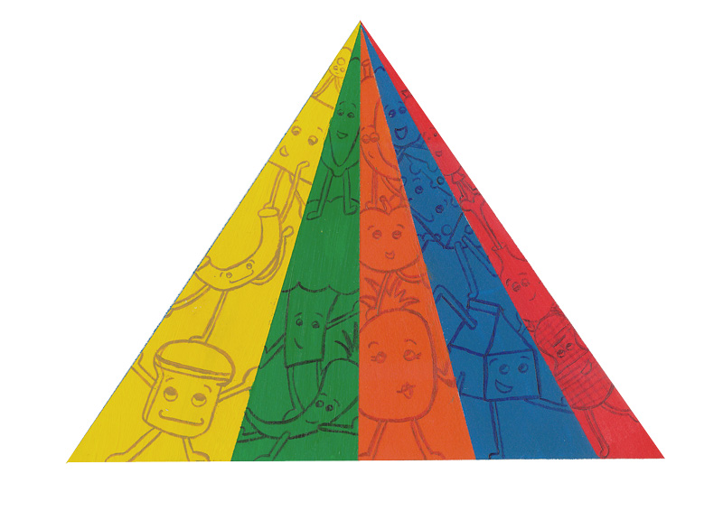 Food Pyramid Illustration by Hugs are Fun