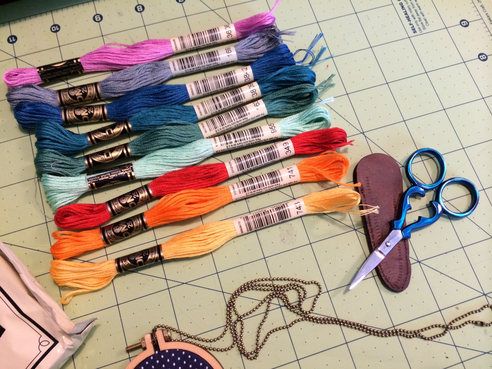 Artsy Adopt Swap Package Embroidery Thread from Hugs are Fun
