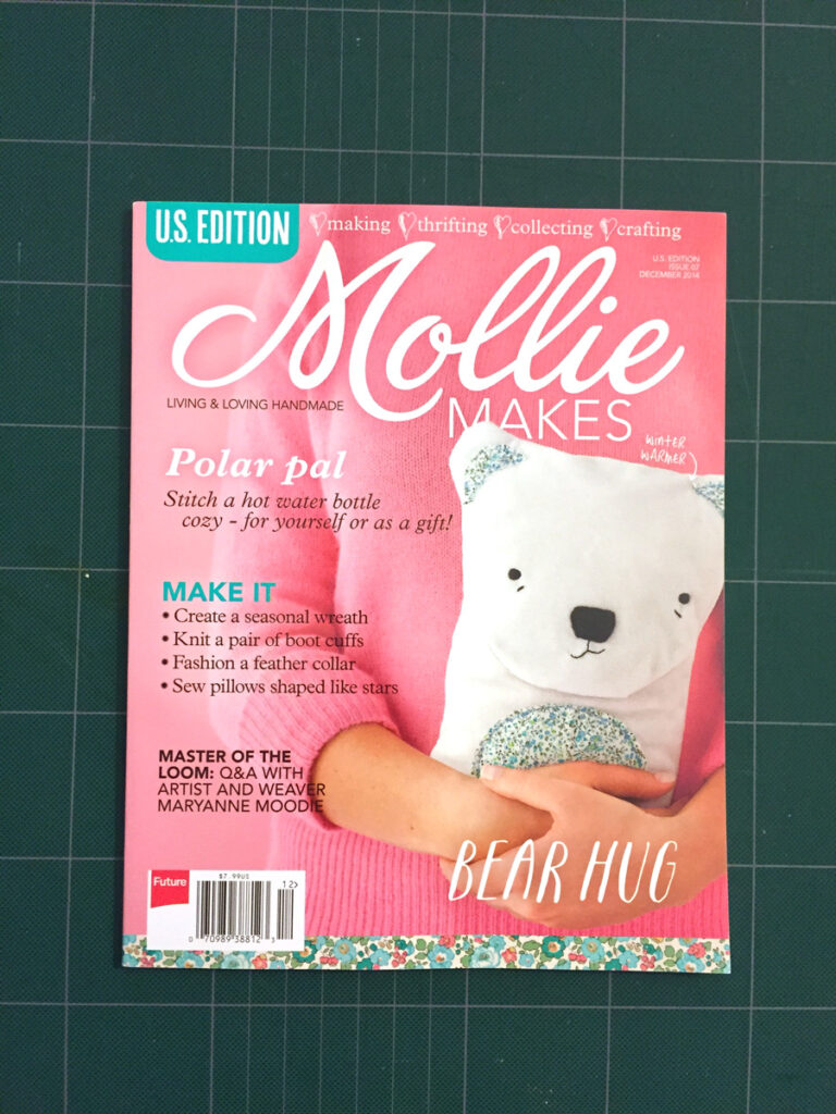 A Felt Tea Cup in Mollie Makes! by Hugs are Fun