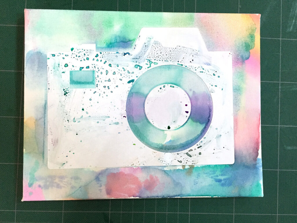 Silhouette Tissue Paper Canvas Art by Hugs are Fun