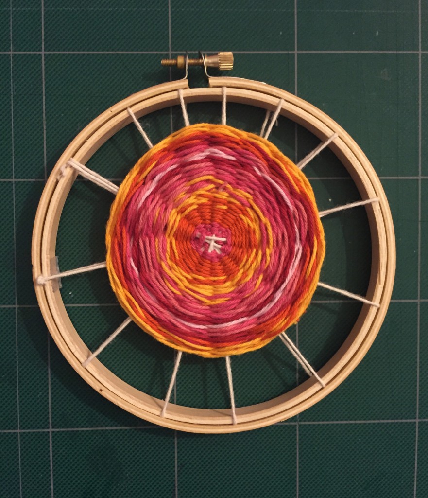 Circular Weaving with Baker's Twine from Hugs are Fun