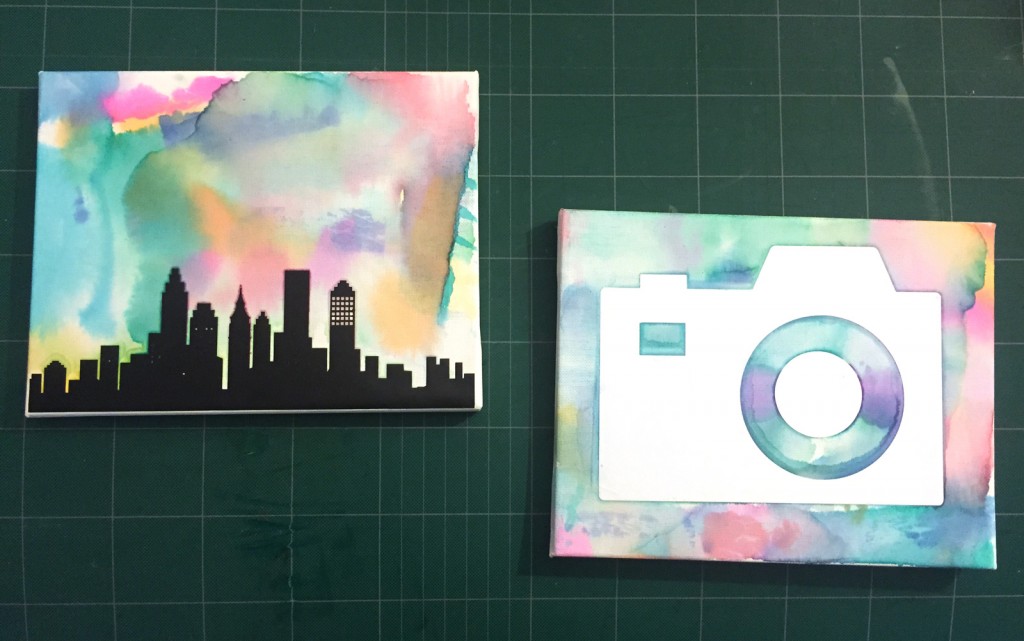 Silhouette Tissue Paper Canvas Art by Hugs are Fun