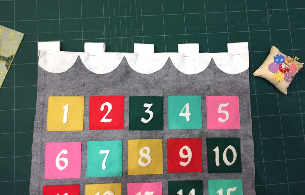 Modern Felt Advent Calendar Tutorial from Hugs are Fun