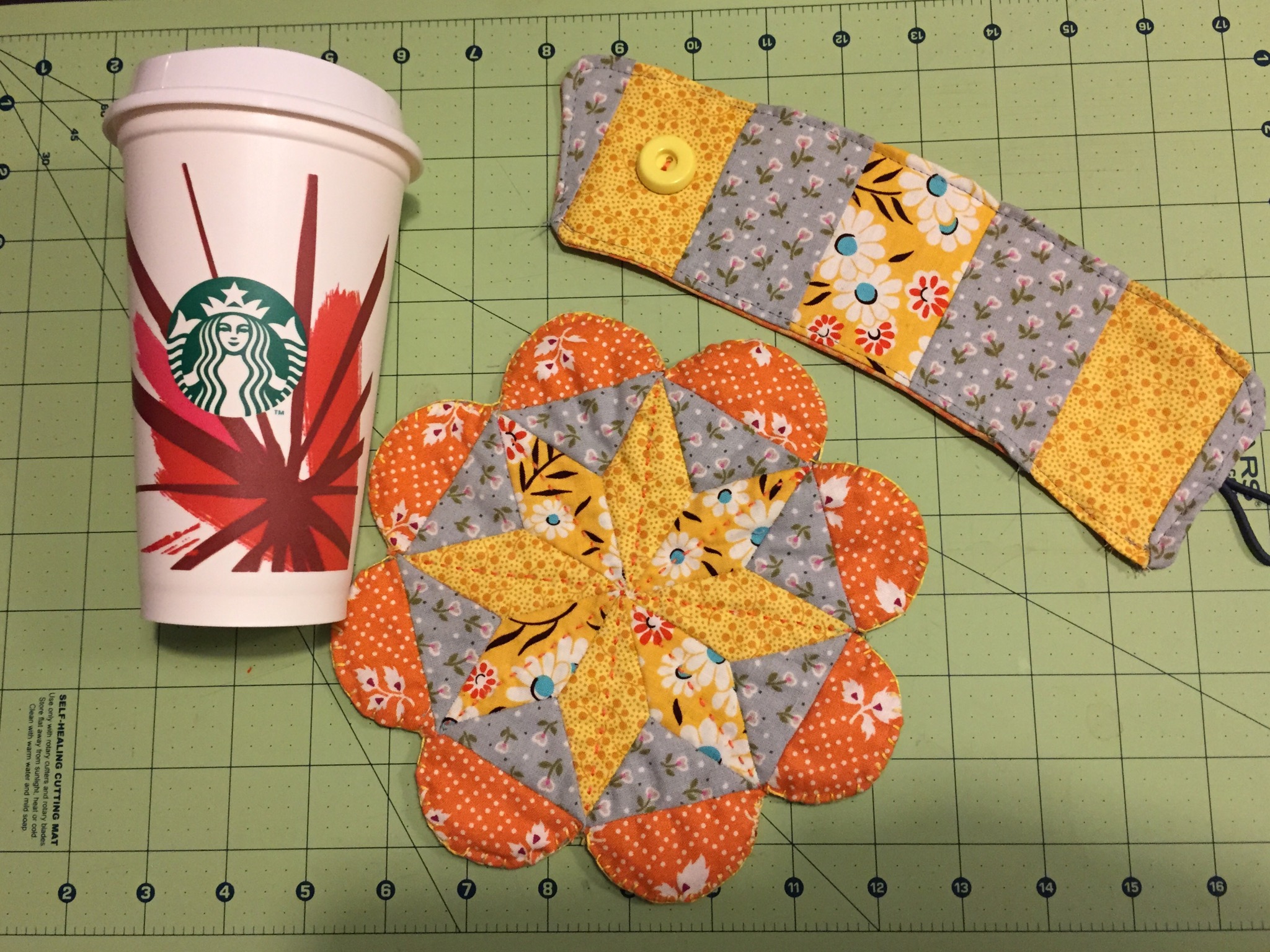FlowerPOW Mug Rug Gift Set from Hugs are Fun