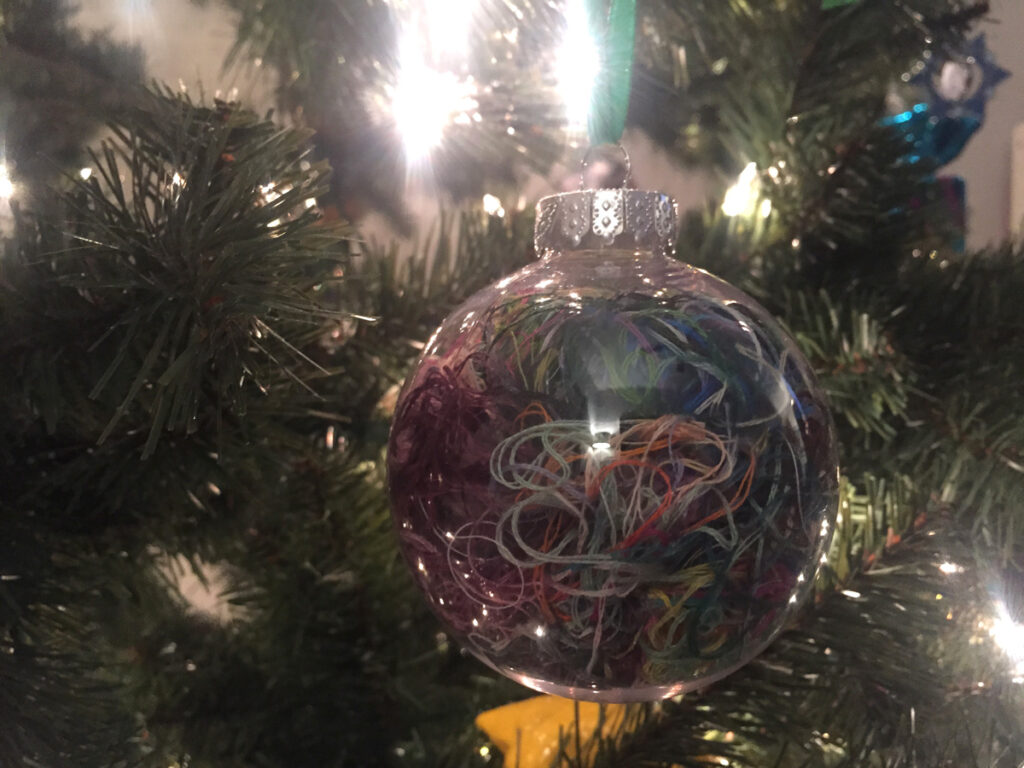 Embroidery Floss Ornaments from Hugs are Fun