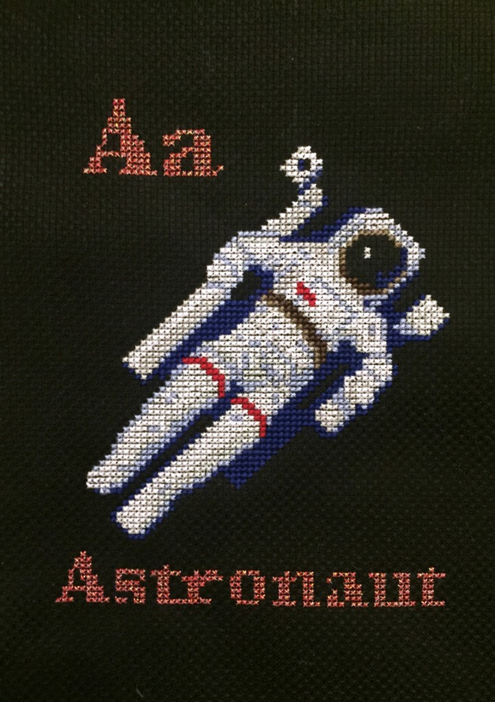 Astronaut Cross Stitch from Hugs are Fun
