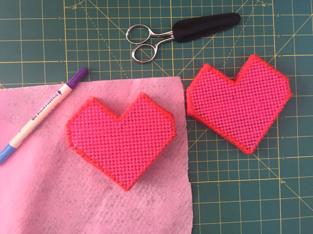 Plastic Canvas Valentine's Box Pattern & Tutorial from Hugs are Fun