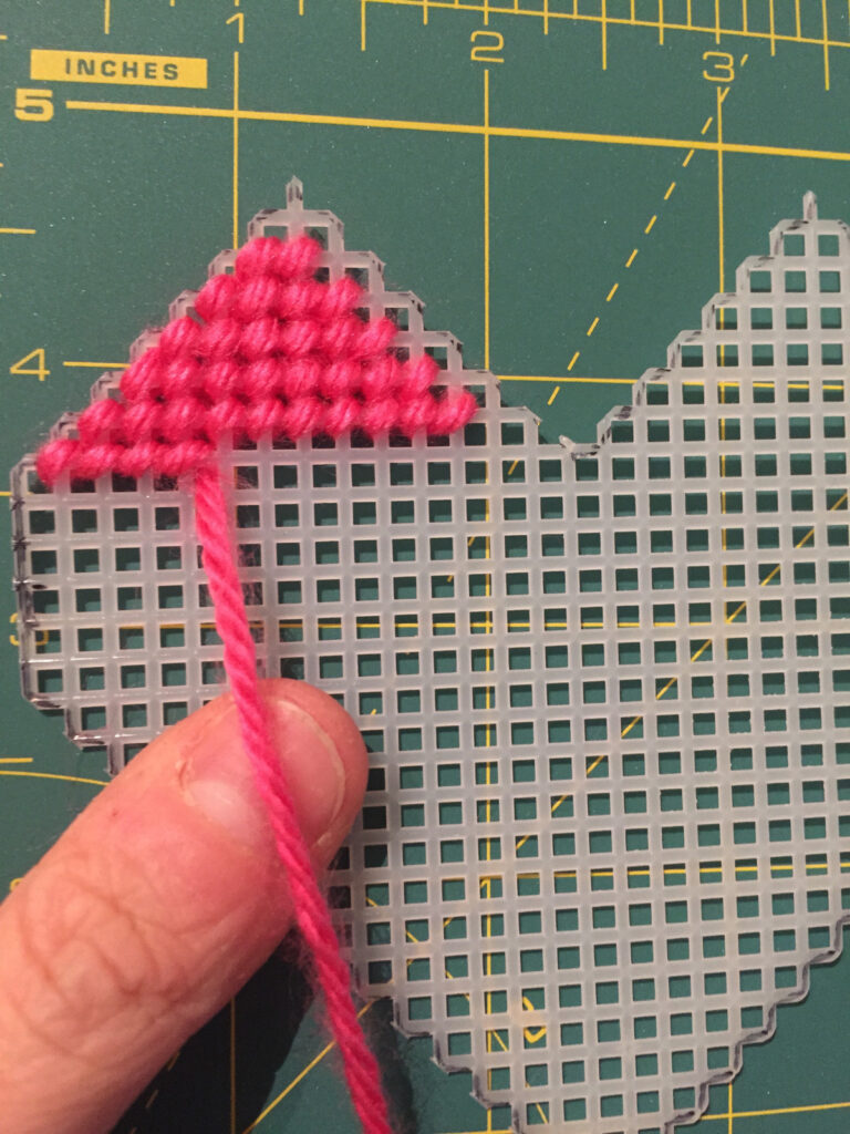 Plastic Canvas Valentine's Box Pattern & Tutorial from Hugs are Fun