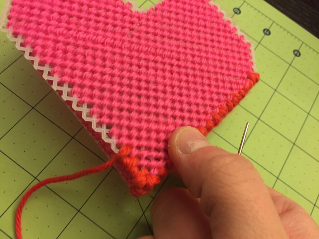 Plastic Canvas Valentine's Box Pattern & Tutorial from Hugs are Fun