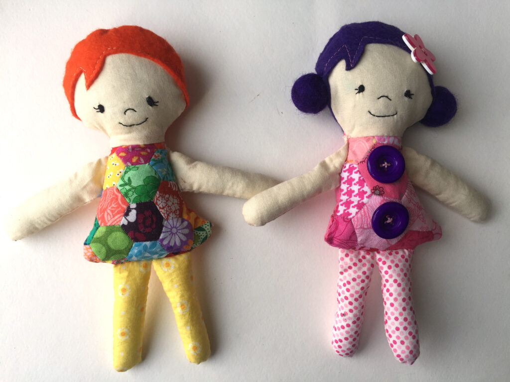 WIP Finish - Josephine Dolls from Hugs are Fun