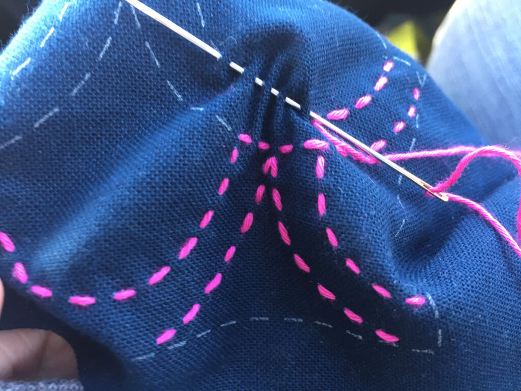February TSNEM - Sashiko Embroidery from Hugs are Fun