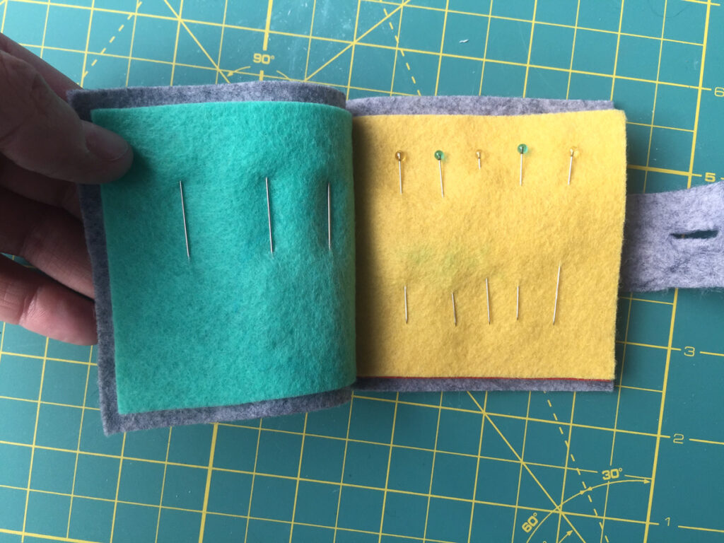Studio Ghibli Swap - Felt Soot Sprite Needlebook Inside from Hugs are Fun