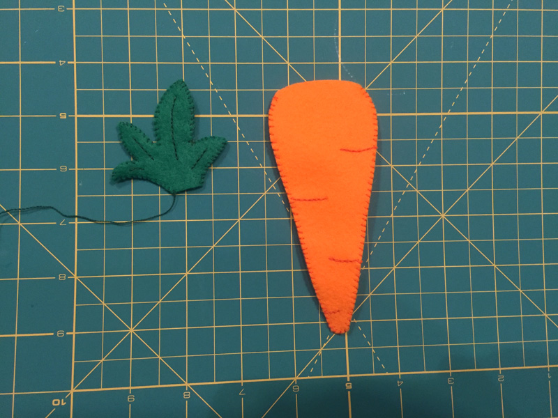 Felt Plush Carrot Pattern from Hugs are Fun