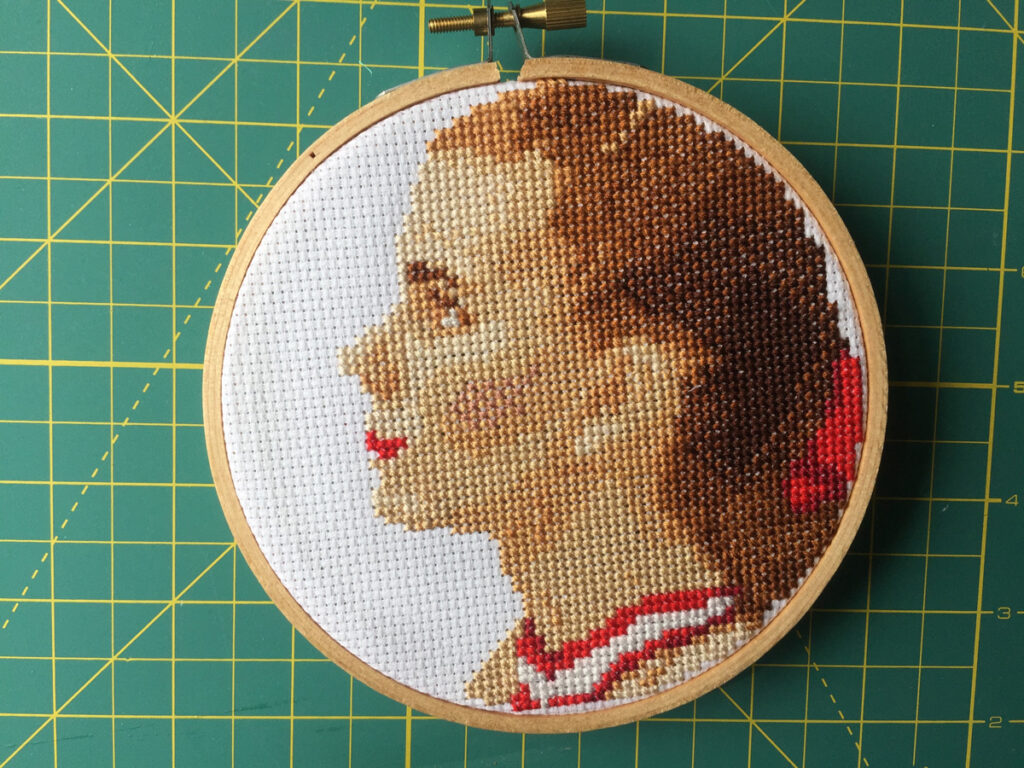 Tonya Harding and Nancy Kerrigan Cross Stitches from Hugs are Fun