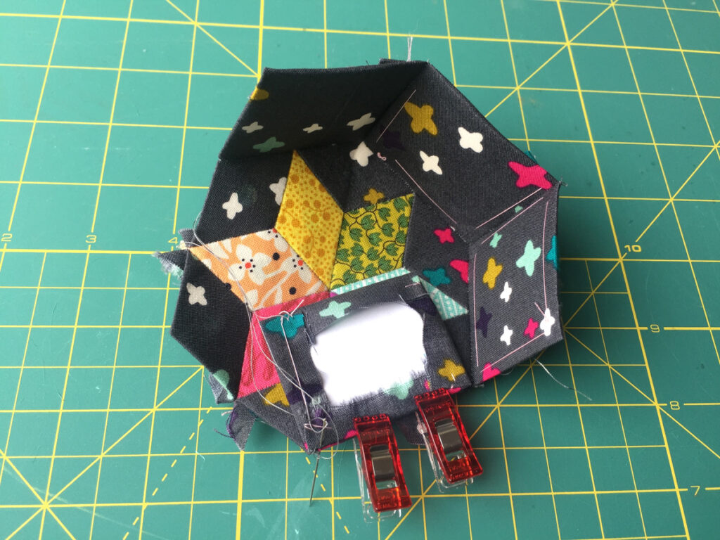 Diamond English Paper Piecing Pincushion from Hugs are Fun