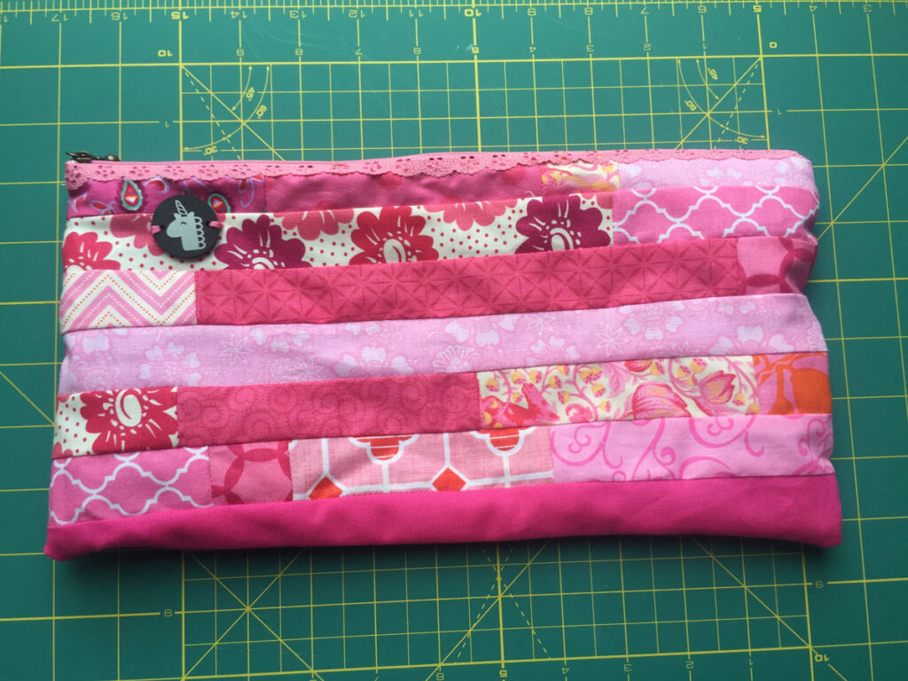 Pink Patchwork Pouch from Hugs are Fun