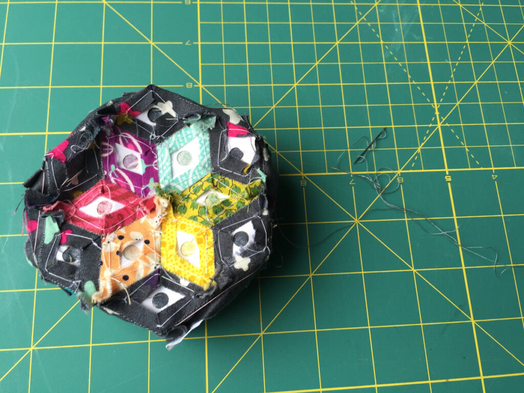 Diamond English Paper Piecing Pincushion from Hugs are Fun
