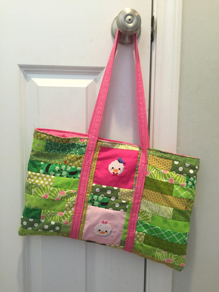 Tsum Tsum Cross Stitch Tote from Hugs are Fun