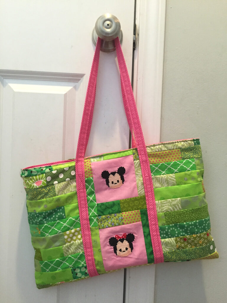 Tsum Tsum Cross Stitch Tote from Hugs are Fun
