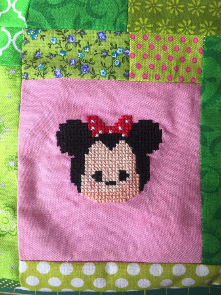 Minnie Tsum Tsum Cross Stitch from Hugs are Fun