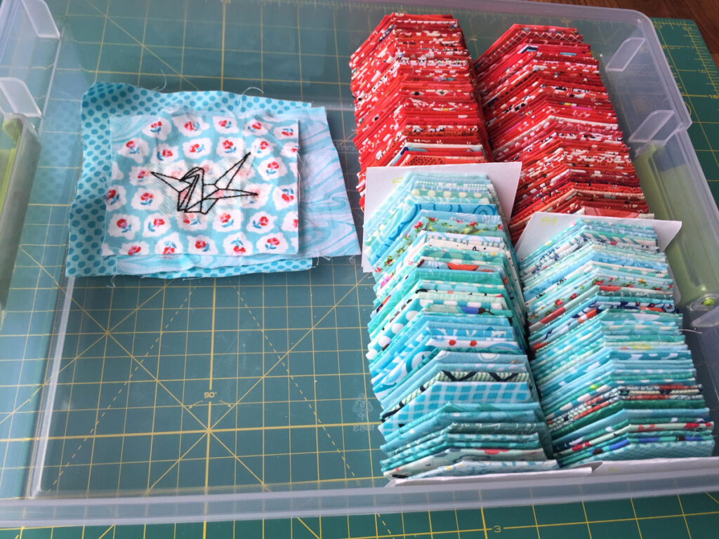 1000 Crane Quilt Update - 10% Complete!