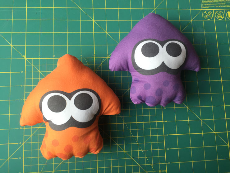 Splatoon! Custom Spoonflower Plushes