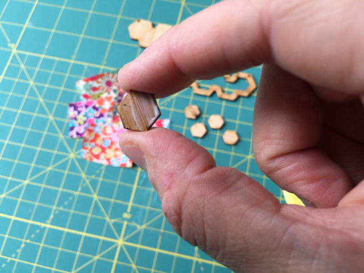 How To Assemble a Laser Cut Hexie Necklace from Hugs are Fun