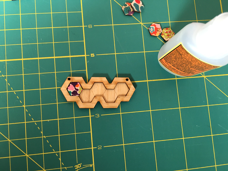 How To Assemble a Laser Cut Hexie Necklace from Hugs are Fun