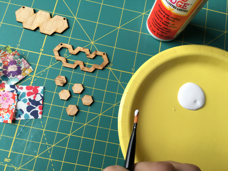 How To Assemble a Laser Cut Hexie Necklace from Hugs are Fun