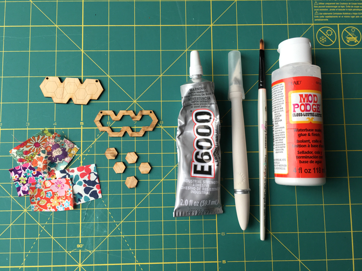 How To Assemble a Laser Cut Hexie Necklace from Hugs are Fun