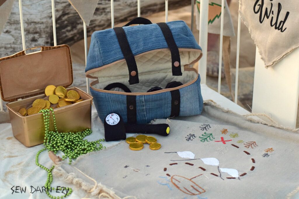 Treasure Map Embroidery - One Thimble Issue 10 from Hugs are Fun