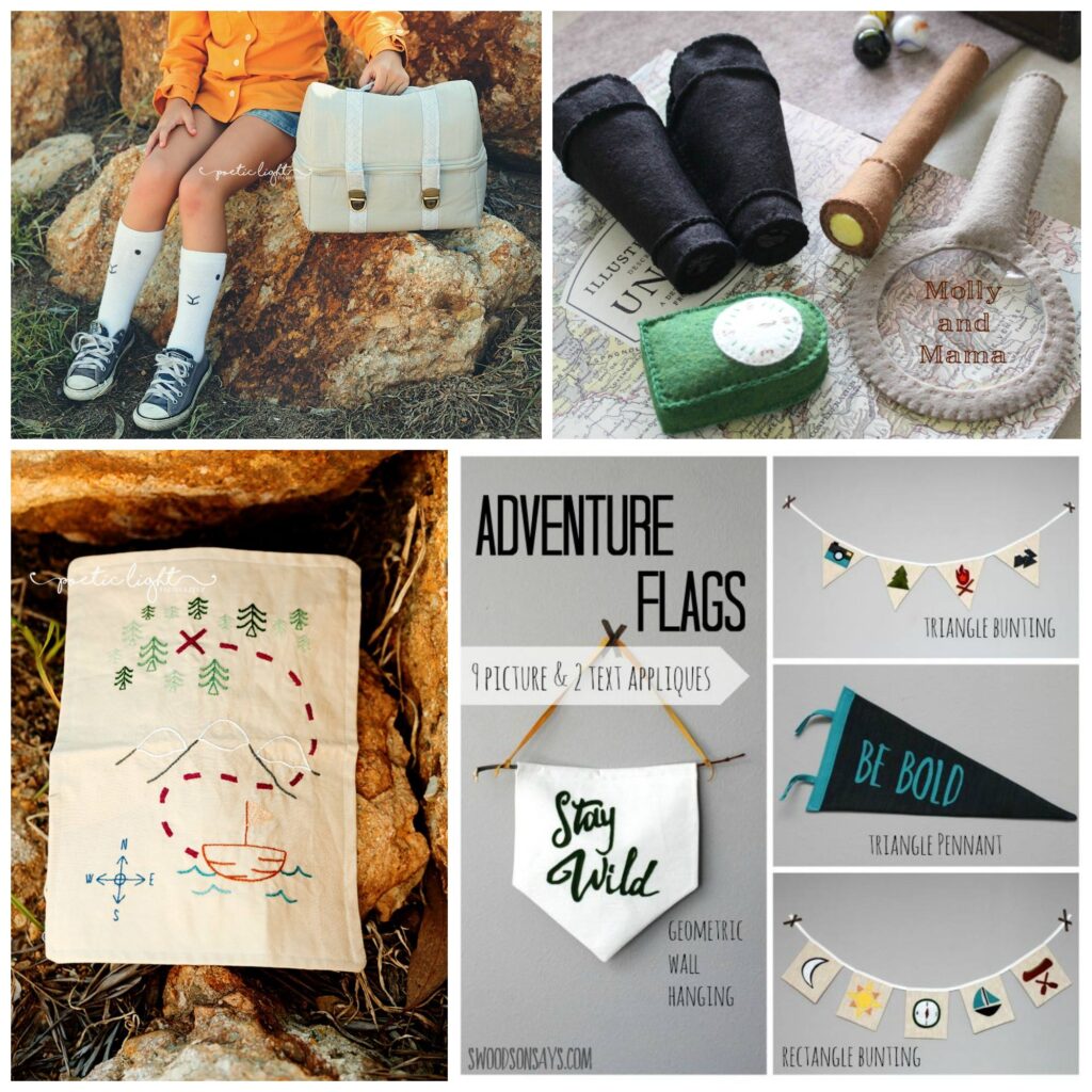 Treasure Map Embroidery - One Thimble Issue 10 from Hugs are Fun