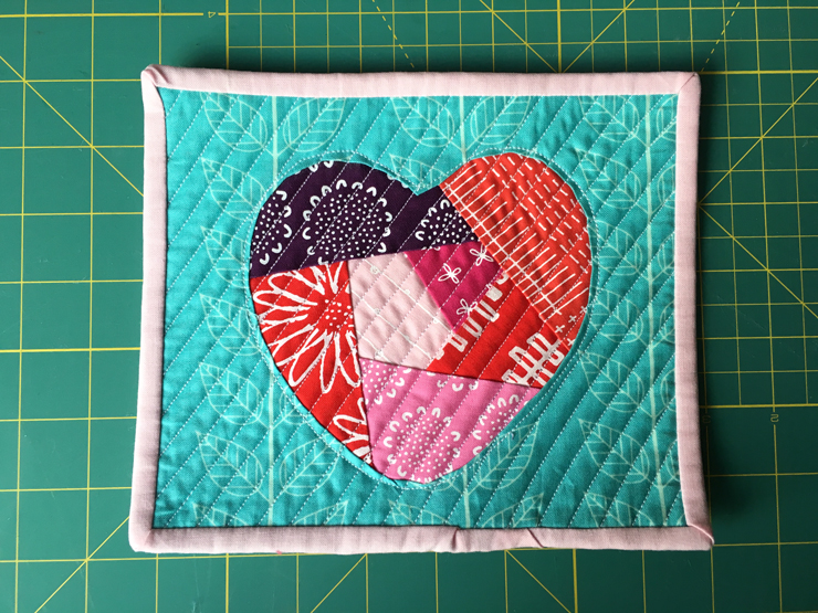 A Reverse Appliqué Heart from Hugs are Fun