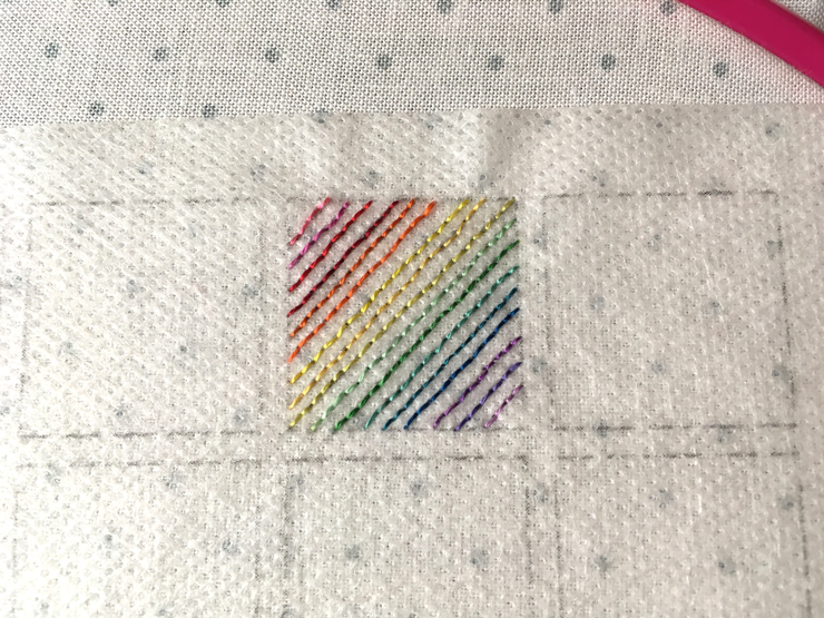 Inches Stitchalong - Square Four from Hugs are Fun