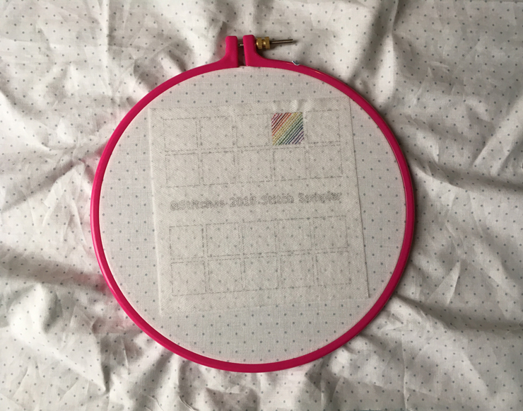 Inches Stitchalong - Square Four from Hugs are Fun